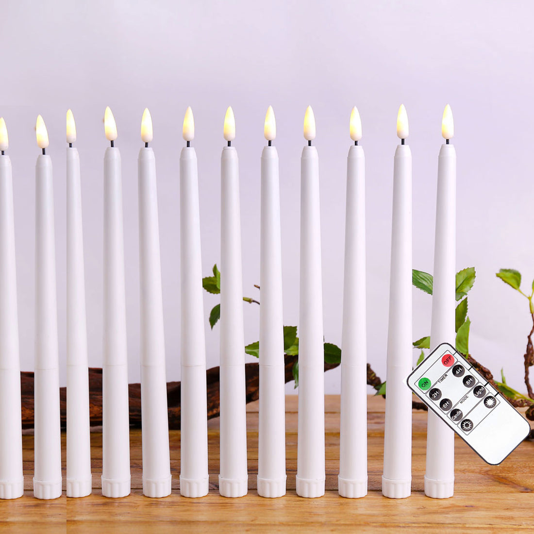 Sichere LED Stumpenkerzen - GlowLite