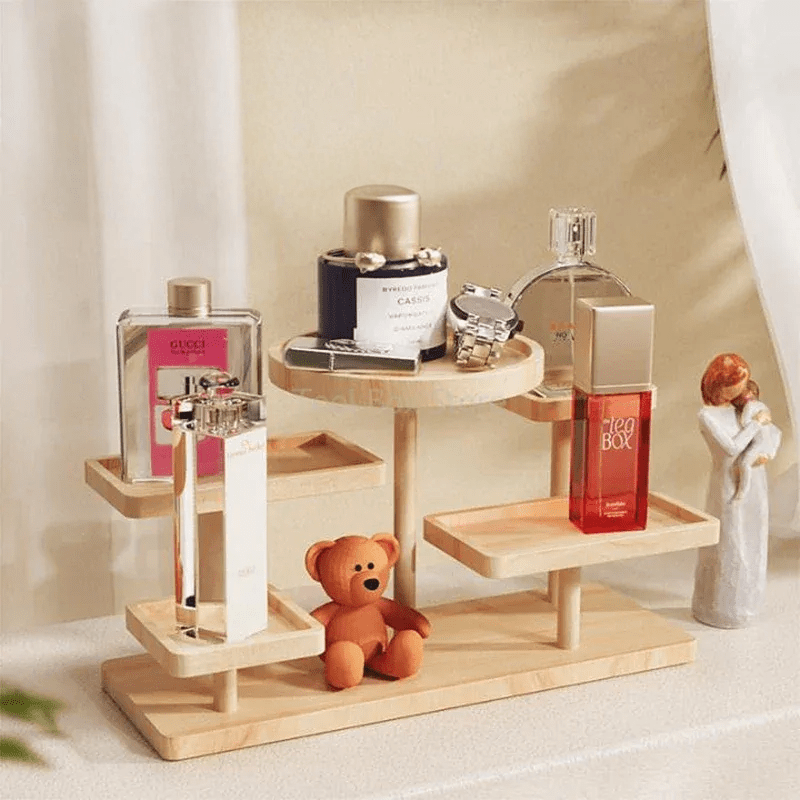 NaturPur - Elegant 5-Tier Wooden Shelf for Your Treasures
