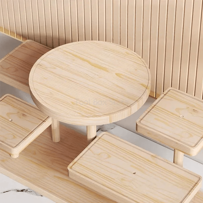 NaturPur - Elegant 5-Tier Wooden Shelf for Your Treasures