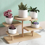 NaturPur - Elegant 5-Tier Wooden Shelf for Your Treasures