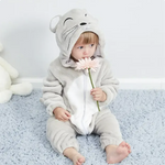 Flauschiger Tier-Strampler für Babys | Wolklin Overall