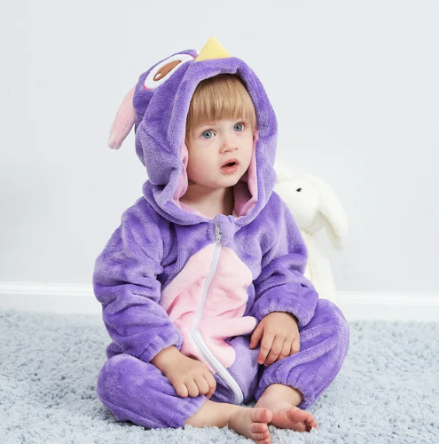 Flauschiger Tier-Strampler für Babys | Wolklin Overall