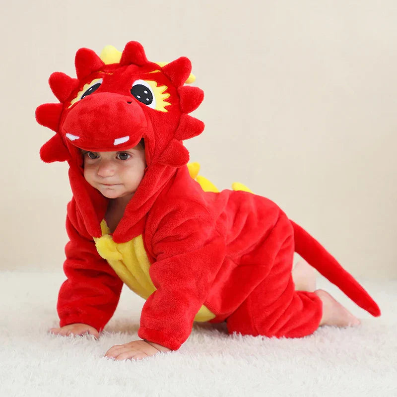 Flauschiger Tier-Strampler für Babys | Wolklin Overall