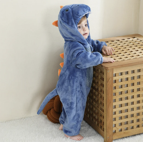 Flauschiger Tier-Strampler für Babys | Wolklin Overall
