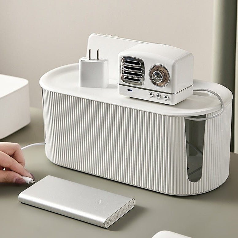 Cable Master Storage Box – Elegant Cable Organizer made of robust plastic