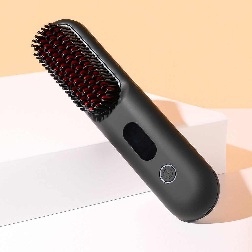 Kabellose Glättbürste für glänzendes Haar – StyleGlide