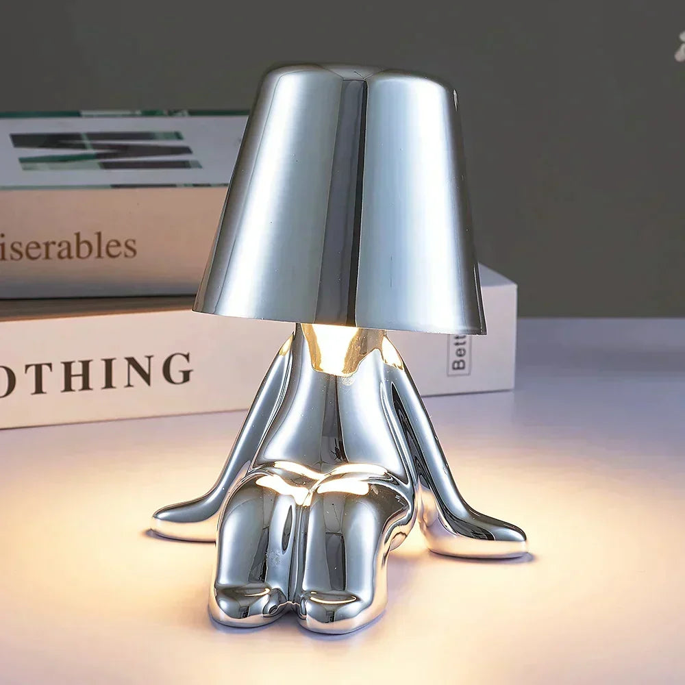 Modern LED Table Lamp - Cordless Design with Adjustable Brightness