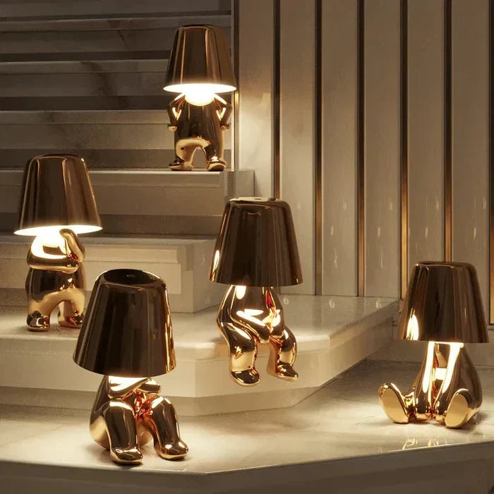 Modern LED Table Lamp - Cordless Design with Adjustable Brightness