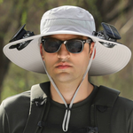 Sonnenschutzkappe mit integriertem Ventilator und UV-Schutz