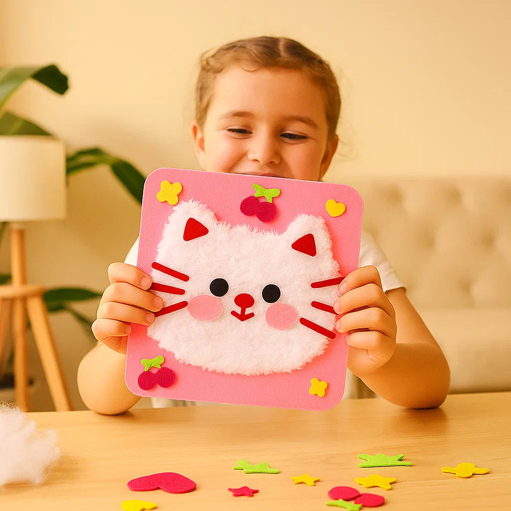 Selbstgemachtes Set für Stickpuppen