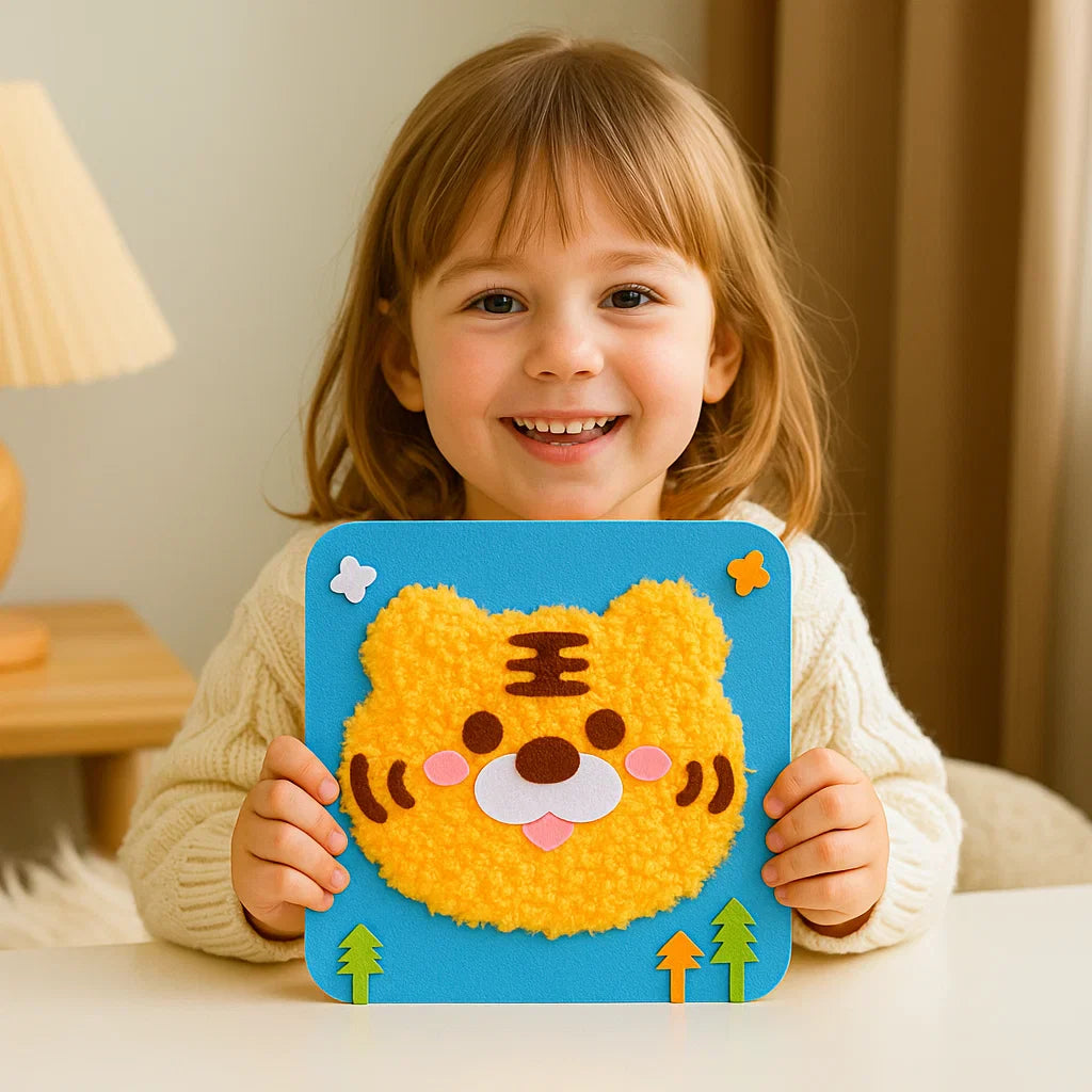 Selbstgemachtes Set für Stickpuppen