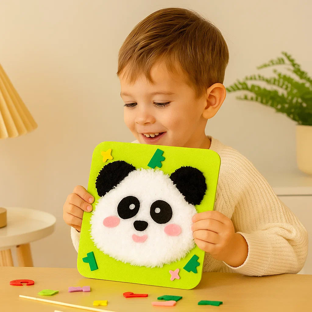 Selbstgemachtes Set für Stickpuppen