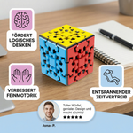 Mechanisches Logikspiel – 3×3×3 Zahnrad-Würfel