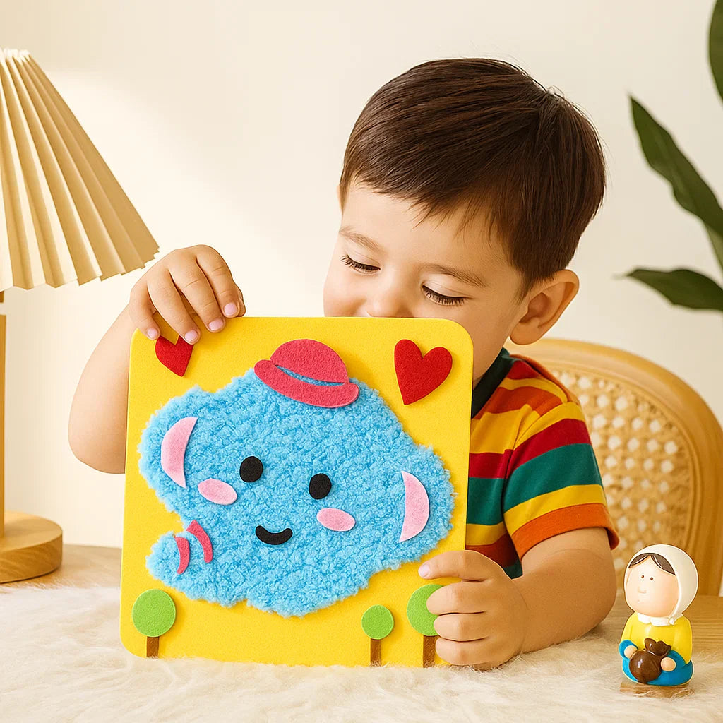 Selbstgemachtes Set für Stickpuppen