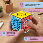 Mechanisches Logikspiel – 3×3×3 Zahnrad-Würfel