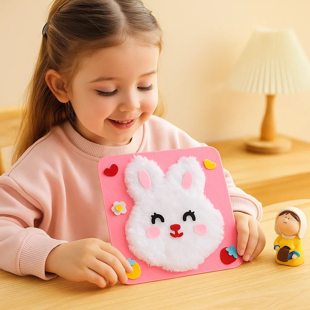 Selbstgemachtes Set für Stickpuppen