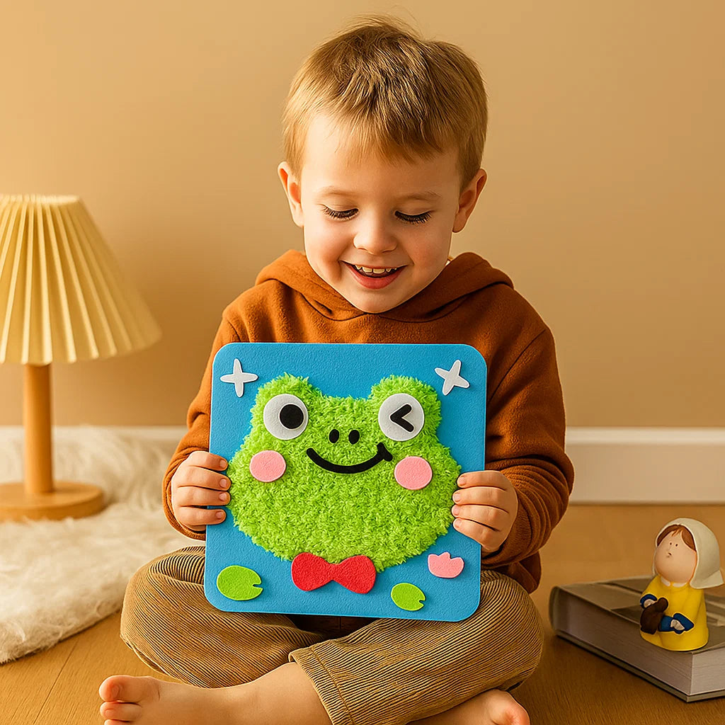 Selbstgemachtes Set für Stickpuppen