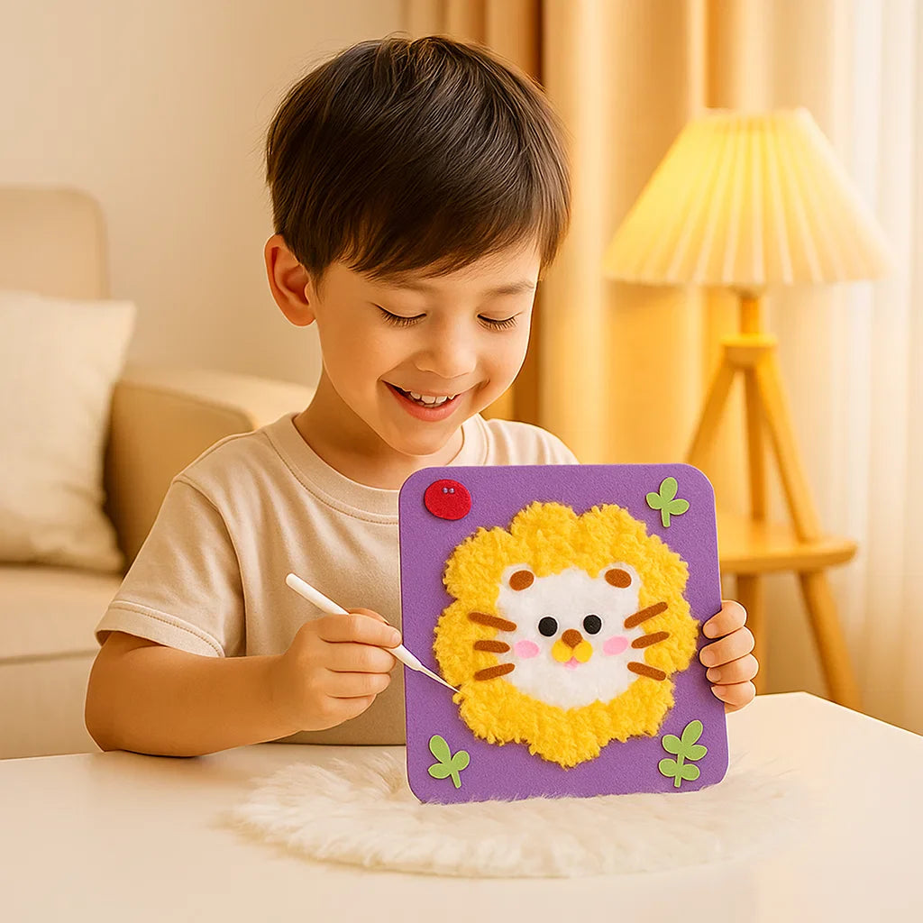 Selbstgemachtes Set für Stickpuppen