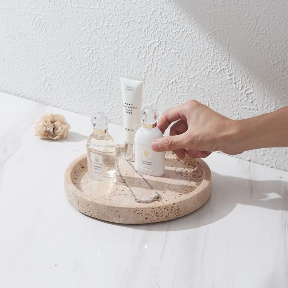 Elegantes Natursteintablett | Rund & Vielseitig | Naturiq