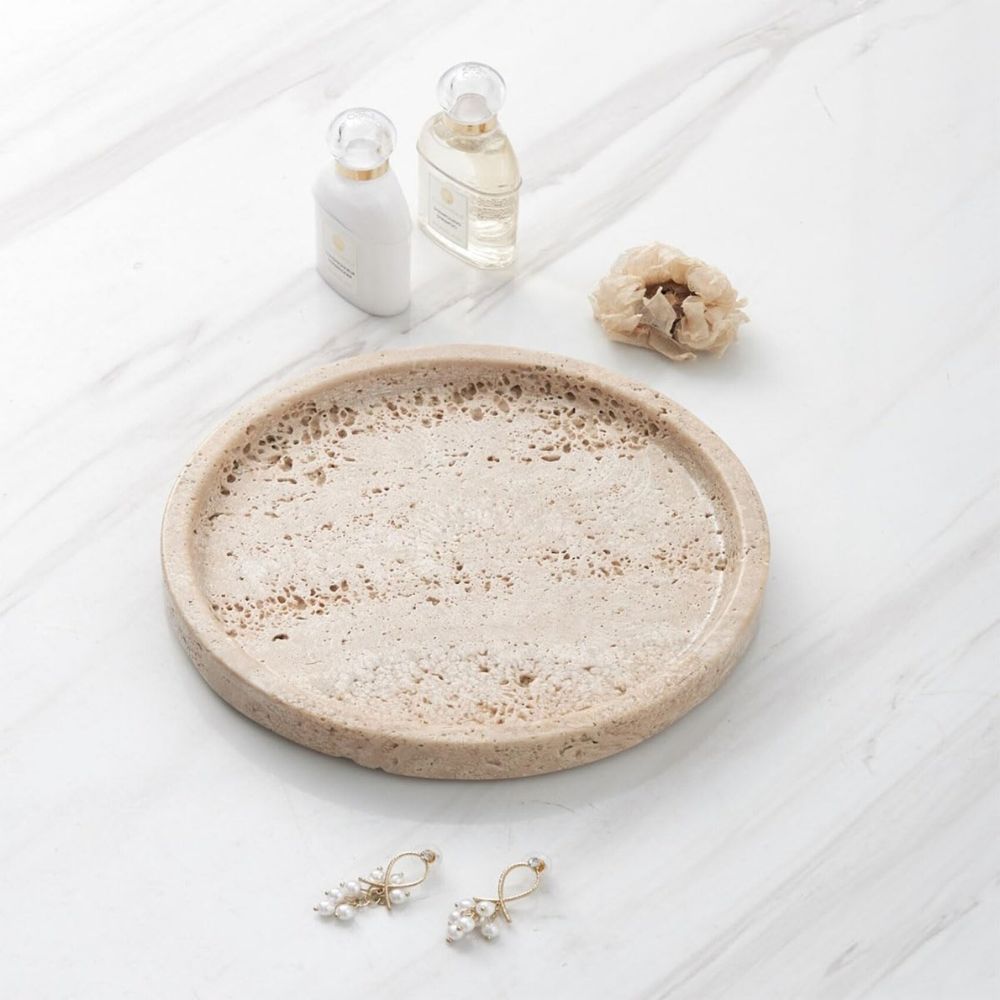 Elegantes Natursteintablett | Rund & Vielseitig | Naturiq
