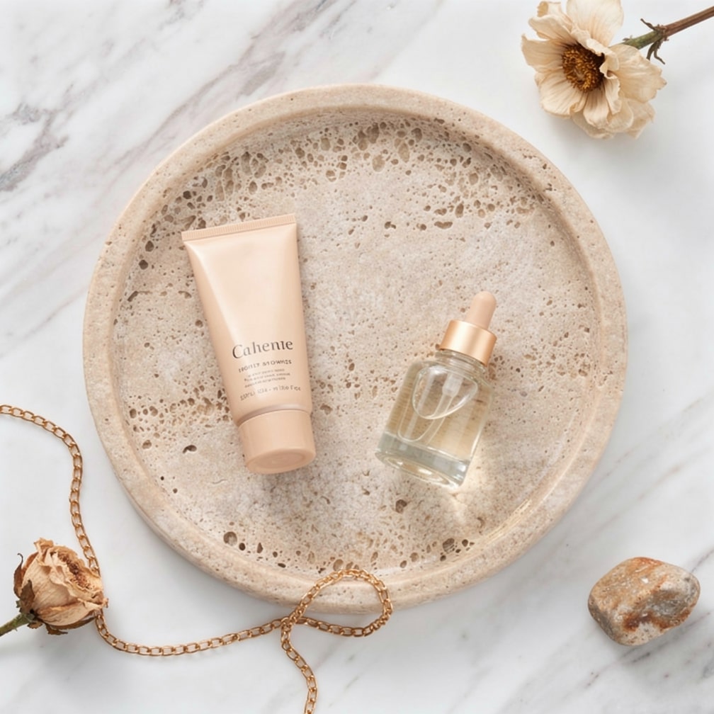 Elegantes Natursteintablett | Rund & Vielseitig | Naturiq