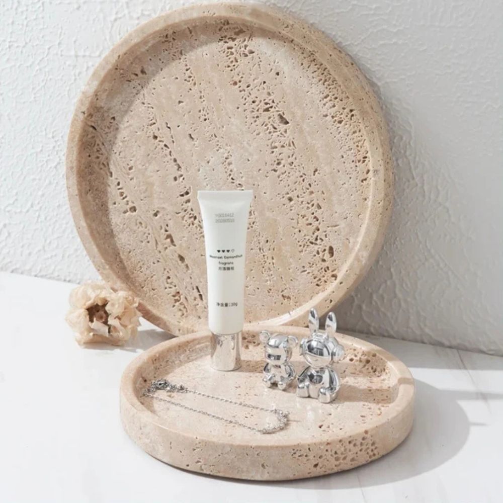 Elegantes Natursteintablett | Rund & Vielseitig | Naturiq