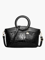 Elegant leather bag with practical shoulder strap