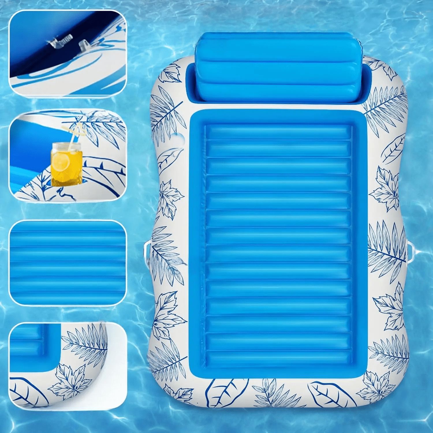 Sun Dream - Inflatable Lounger with Drink Holder