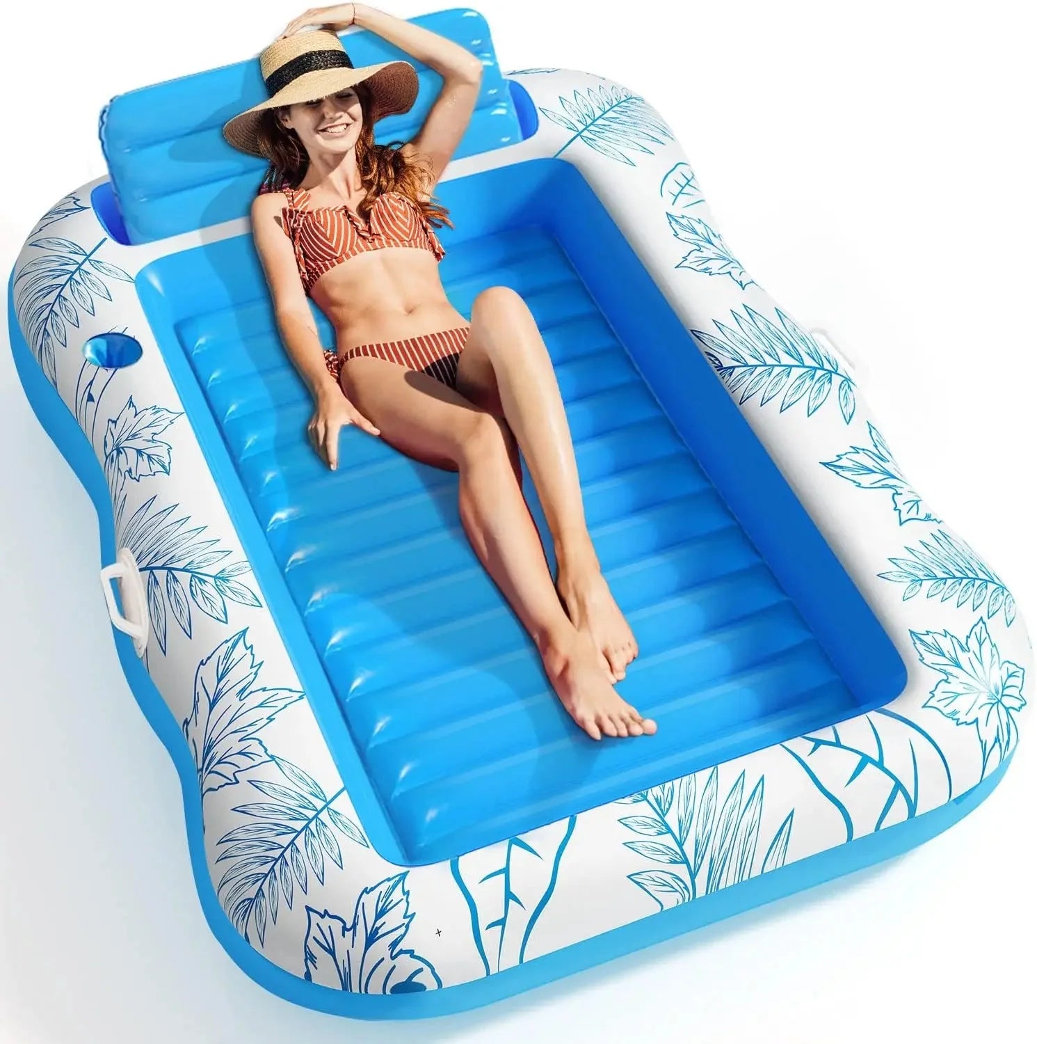 Sun Dream - Inflatable Lounger with Drink Holder