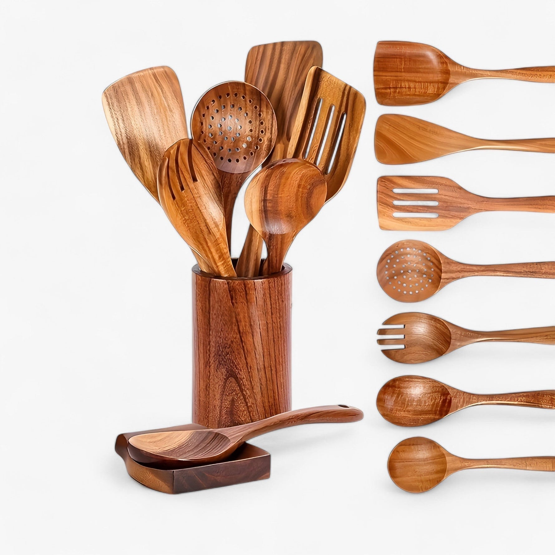 Eco Kitchen Utensil Set in Scandinavian Style for Modern Cooks
