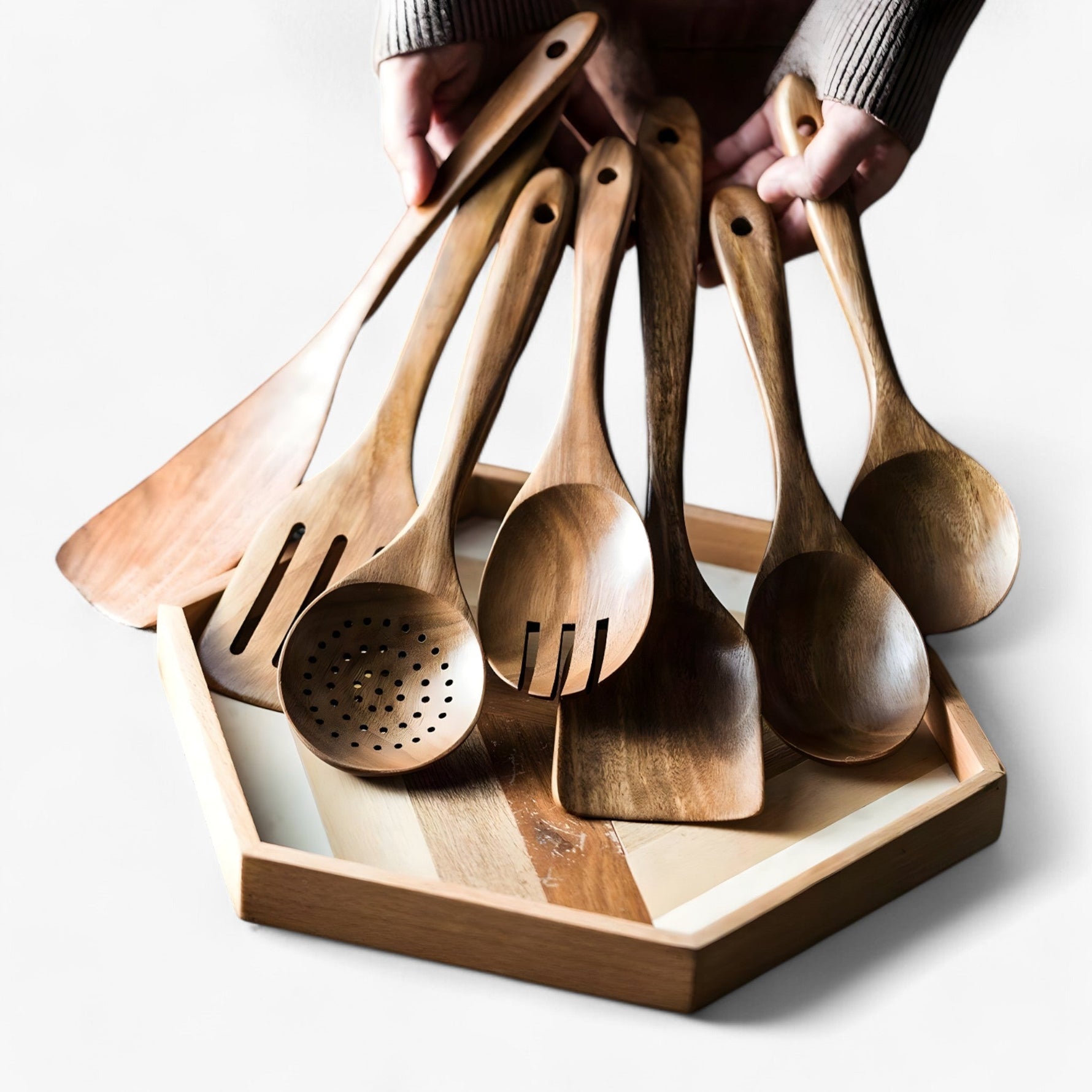 Eco Kitchen Utensil Set in Scandinavian Style for Modern Cooks