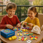 Montessori Puzzle aus Holz – Geometrische Formen für Kinder, 155 Teile
