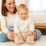 Babysocken mit samtigem Material – Flauschige Hausschuhe