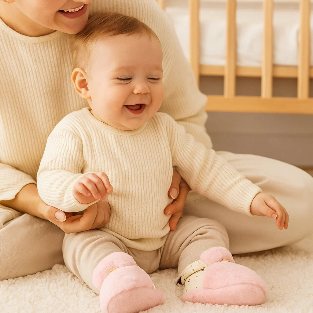 Babysocken mit samtigem Material – Flauschige Hausschuhe