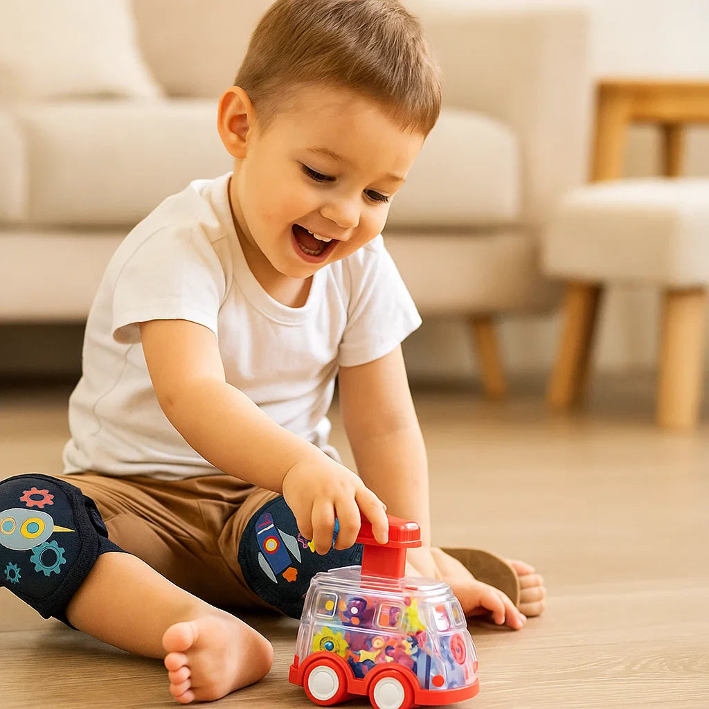 Zahnrad Spielautos – Fahrzeug mit Drück-Mechanismus