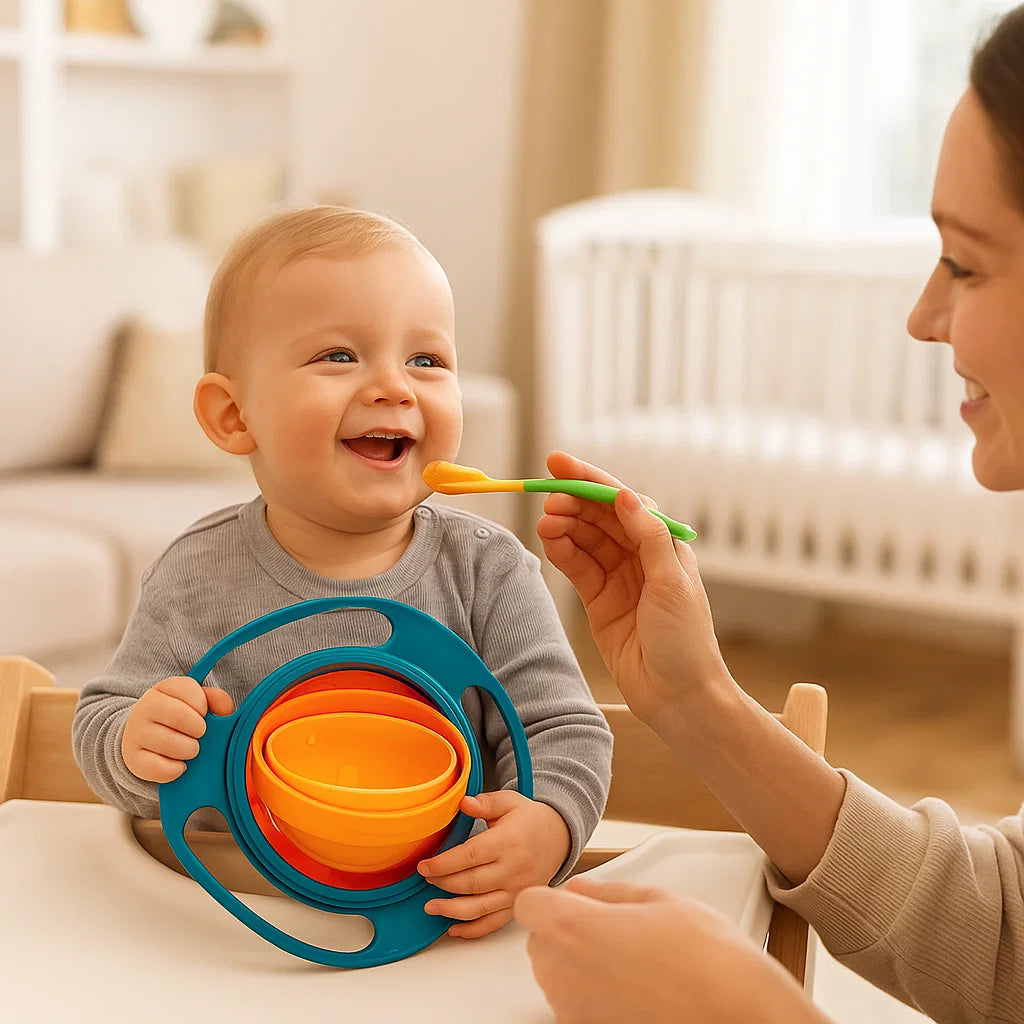 Kleckersichere Schüssel für Babys – Mahlzeiten ohne Verschütten