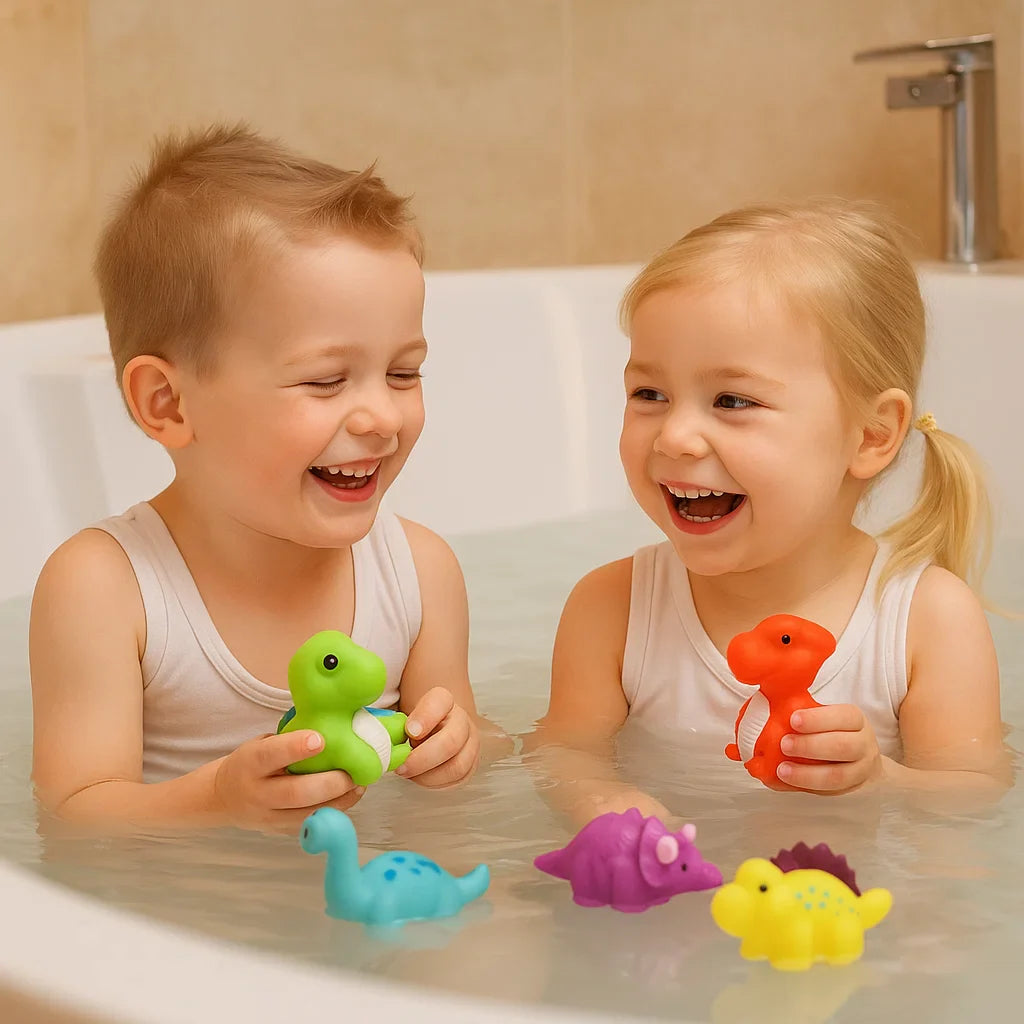 Glühendes Dinosaurier Spielzeug für die Badewanne