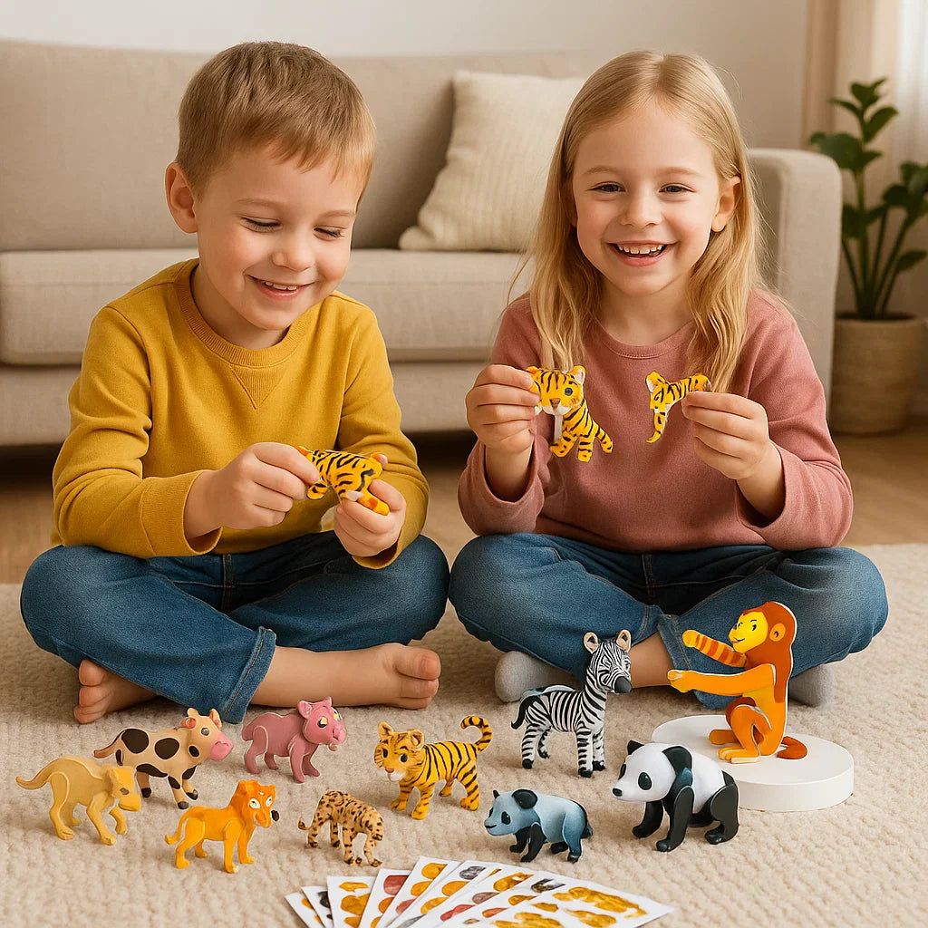 Puzzle Set mit 3D Cartoon Motiven für Kinder
