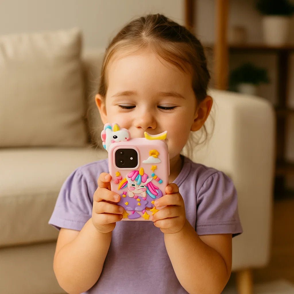 Interactive learning toy in a smartphone design for children
