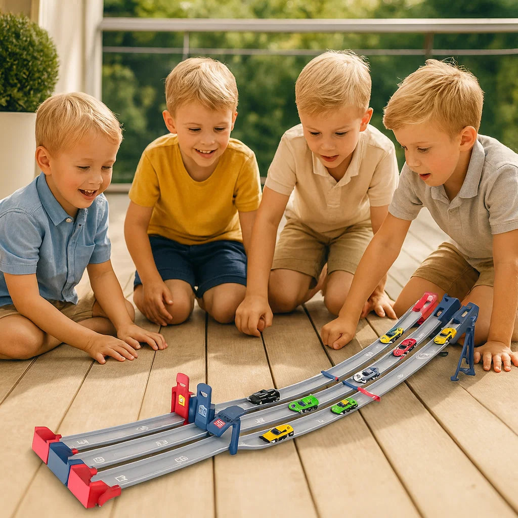 Katapult-Rennbahn für Kinder – Sprungbahn