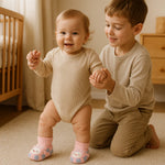 Bequeme Baby-Socken mit rutschfester Sohle – Warm und kuschelig