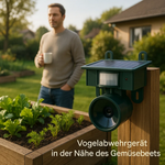 Solarbetriebener, wetterfester Vogelabwehrsystem mit PIR-Sensor