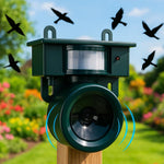 Solarbetriebener, wetterfester Vogelabwehrsystem mit PIR-Sensor