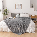 Cozy Flannel Blanket for Autumn - Unisex Thick Design