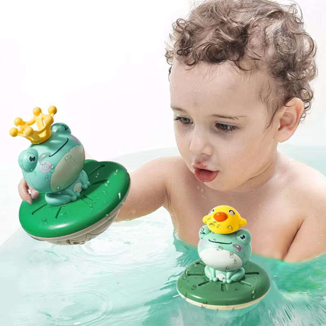 Plüschige Frosch-Badespielzeuge für Kinder