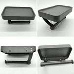 Eleganter Toilettenpapierhalter aus Edelstahl mit Ablage