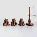 Elegante Holzuntersetzer für stilvollen Tischschutz (Set von 3)