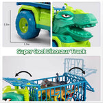 Dinosaur Transport Vehicle Playset with Figures for Kids