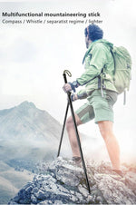 Adventurio | Multifunktionaler Trekkingstock für Outdoor-Abenteuer
