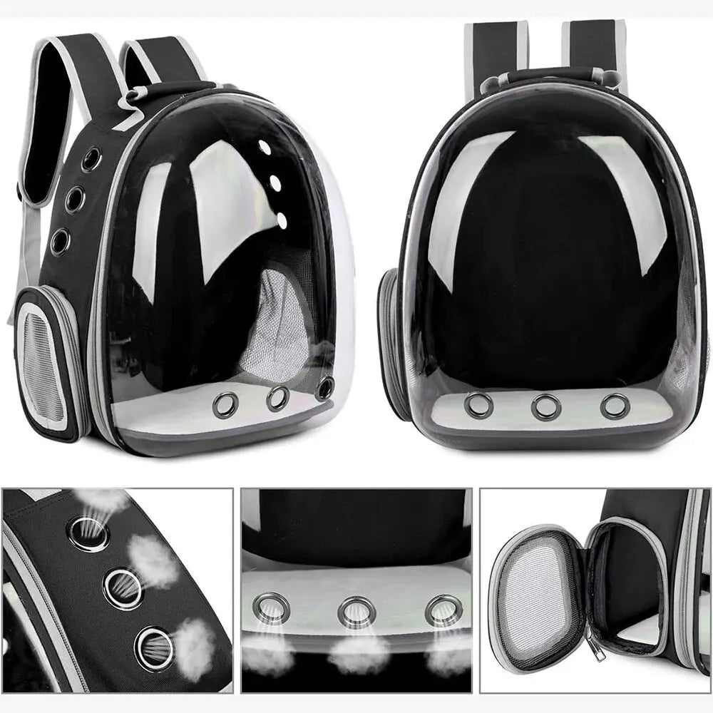 Transparent Bubble Backpack for Pets – Comfortable Travel Solution
